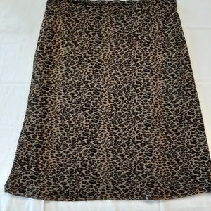 Express leopard print skirt